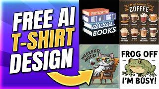 BETTER THAN MIDJOURNEY?! Free Ai T-Shirt Design with Text (Ideogram Ai 1.0 Print on Demand Tutorial)