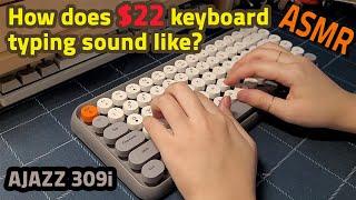 Best Budget bluetooth keyboard: AJAZZ 308i | Keyboard Typing Sound ASMR | 알리 가성비 키보드