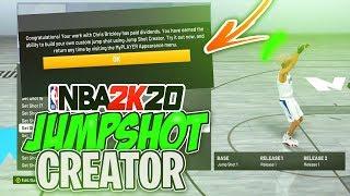 FASTEST WAY TO UNLOCK THE CUSTOM JUMPSHOT CREATOR IN NBA 2K20!