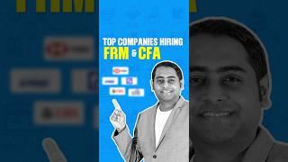 Which Are the Top Companies Hiring FRM & CFA Holders? | #fintelligents #frm #cfa