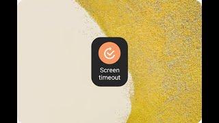 How To Create Widget To Increase Screen Timeout  From Modes And Routines?