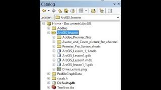 ArcGIS Creating file (.gdb) and personal (access, .mdb) geodatabases Lesson1