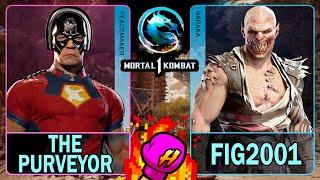 MK1 The Purveyor (PEACEMAKER) VS Fig2001 (BARAKA)Mortal Kombat 14K 60ᶠᵖˢ