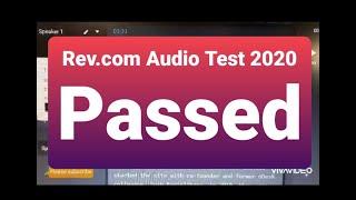 Watch and Pass Rev Audio Test | How to Pass Rev Audio Test | Rev Test |How to PassTranscription Test