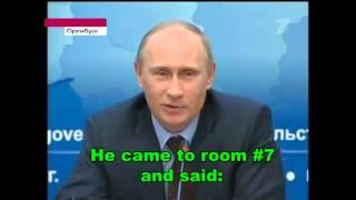 Vladimir Putin tells Russian American spy kgb anecdote joke