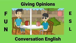 Giving Opinions | English Conversations | Adjectives to give your opinion in English