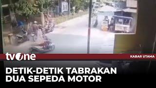 Detik-detik Kecelakaan Maut Libatkan Dua Motor, Tiga Orang Alami Luka Parah! | Kabar Utama tvOne