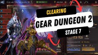 Best Strategy To Defeat Gear Dungeon 2 Stage 7 | Watcher of Realms