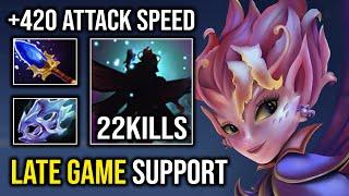 WTF Unlimited Shadow Realm +420 Attack Speed Late Game Support Dark Willow Dota 2