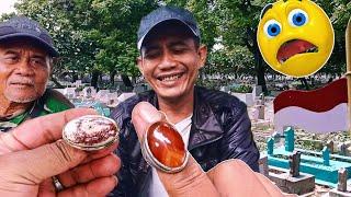 Masih Review di Makam Rangkah Surabaya | Koleksi Batu Akik Pak Hermawan