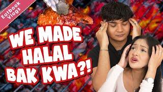 Our Malay Colleagues Made BAK KWA From Scratch! | Eatbook Vlogs