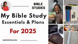 My Christian Bible Study Essentials & Plans for 2025. #biblestudy #biblereading #bible