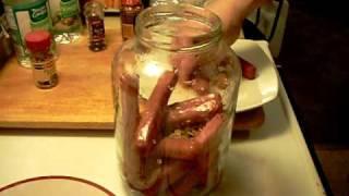 HOW TO MAKE PICKLED SAUSAGES