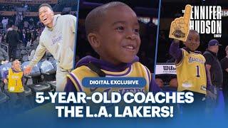 5-Year-Old Viral Coach Gives the L.A. Lakers a Pep Talk Courtside