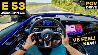 2025 MERCEDES E53 AMG Hybrid NEW 6 Cylinder FEEL LIKE V8?! POV Driving Impressions Review