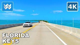 [4K] Florida Keys USA Scenic Drive - Islamorada to Key West via A1A Highway Road Trip