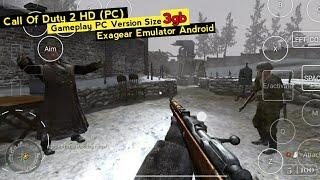 Call of Duty 2 (PC) Gameplay Exagear Emulator (Windows) Android, Wine 6.0 3.5.1