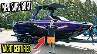 Our New Centurion Surf Boat Is INSANE! *YACHT CERTIFIED Huge Surf Wave