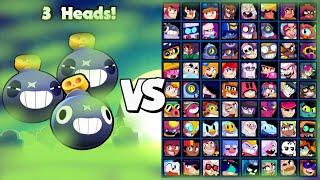 3 Tick Heads vs All Brawlers! - Brawl Stars