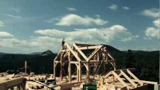 In Four Minutes - Timelapse Colorado Timberframe Project