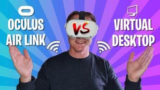 WHAT'S BEST FOR WIRELESS PCVR GAMES? | Air Link vs Virtual Desktop Quest 2 Comparison
