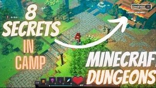 8 secrets in camp minecraft dungeons