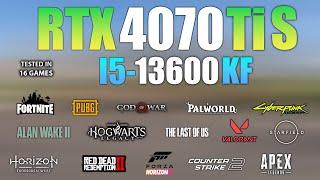 RTX 4070 Ti Super + I5 13600KF : Test in 16 Games