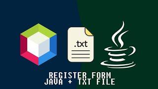 [Part 2] Form Register Pada Java  + Database TXT