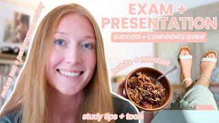 STUDY CONFIDENTLY FOR SUCCESS! Top Exam + Presentation Tips, Resources, Mindset