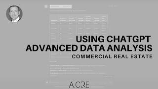 Using ChatGPT Advanced Data Analysis in Commercial Real Estate - Property Valuation