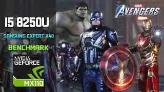 Marvel's Avengers Nvidia Geforce MX110 i5 8250u Benchmark Samsung Expert X40