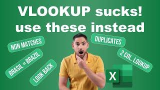 VLOOKUP sucks: Excel non matches, duplicates, fuzzy match ++