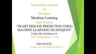 Heart disease prediction using ML