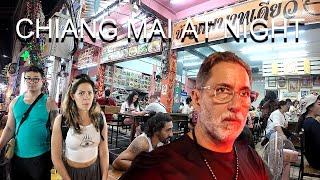 Chiang Mai NIGHTLIFE in Thailand - Walking Loi Kroh Road