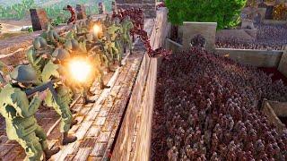 WW2 Soldiers Hold Walls VS 5 MILLION Zombies! - Ultimate Epic Battle Simulator 2 UEBS 2