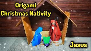 Origami Christmas Nativity - Jesus | Christmas origami | Origami tutorial | Paper craft