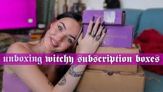 The Most Witchy Unboxings I've EVER Done   Goddess Provisions, Wolf & Thyme, Witchbox UK 2022