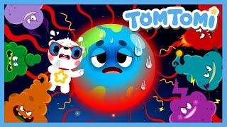 The Earth Is Too Hot | Earth VS Greenhouse Gasses | Climate Change & Global Warming | TOMTOMI