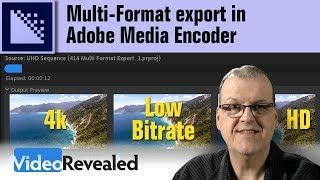Multi-Format export from Adobe Media Encoder