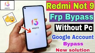 Redmi Note 9 FRP Bypass Without Pc | New Trick | Redmi Note 9 Google Account Bypass | Frp Unlock |