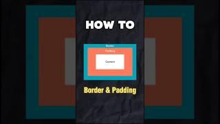 In CSS how to give border and padding part-20 #shorts#viralvideo  #frontendwebdeveloper#viralshorts