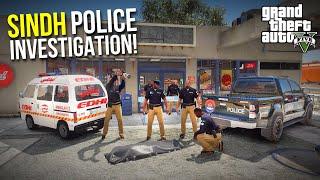 SINDH POLICE CRIME SCENE INVESTIGATION! | JAMAAL'S TARGET KILLING | GTA 5 MODS PAKISTAN