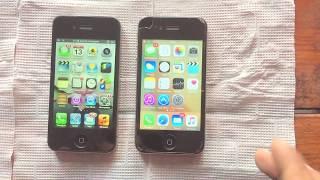 iPhone 4S iOS 6.1.3 VS iPhone 4S iOS 9.3.5 битвааа!