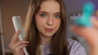 ASMR FAST & AGGRESSIVE Haircut, Hair Clipping, Curling and Styling Roleplay