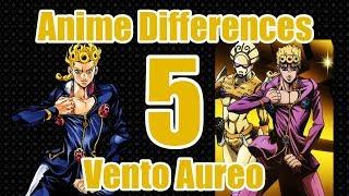 JoJo Anime & Manga Differences Part 5 - Vento Aureo