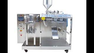 stand up pouch filling and sealing machine, horizontal premade pouch packaging machine, liquid pack