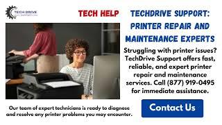 Techdrive Support Printer Support  ️️ 877 919 0495 #techdrivesupport #printersupport #tech