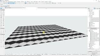 ArchiCAD - Creating a complex layout with a curtain wall |  Creating honeycombs