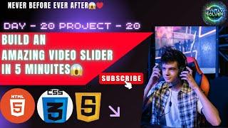 Make Your Videos More Dynamic with Stylish Slider using HTML | CSS | and | JS #webdesign
