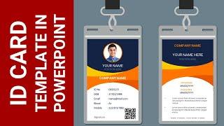 How to make an Employee or Student ID Card in PowerPoint